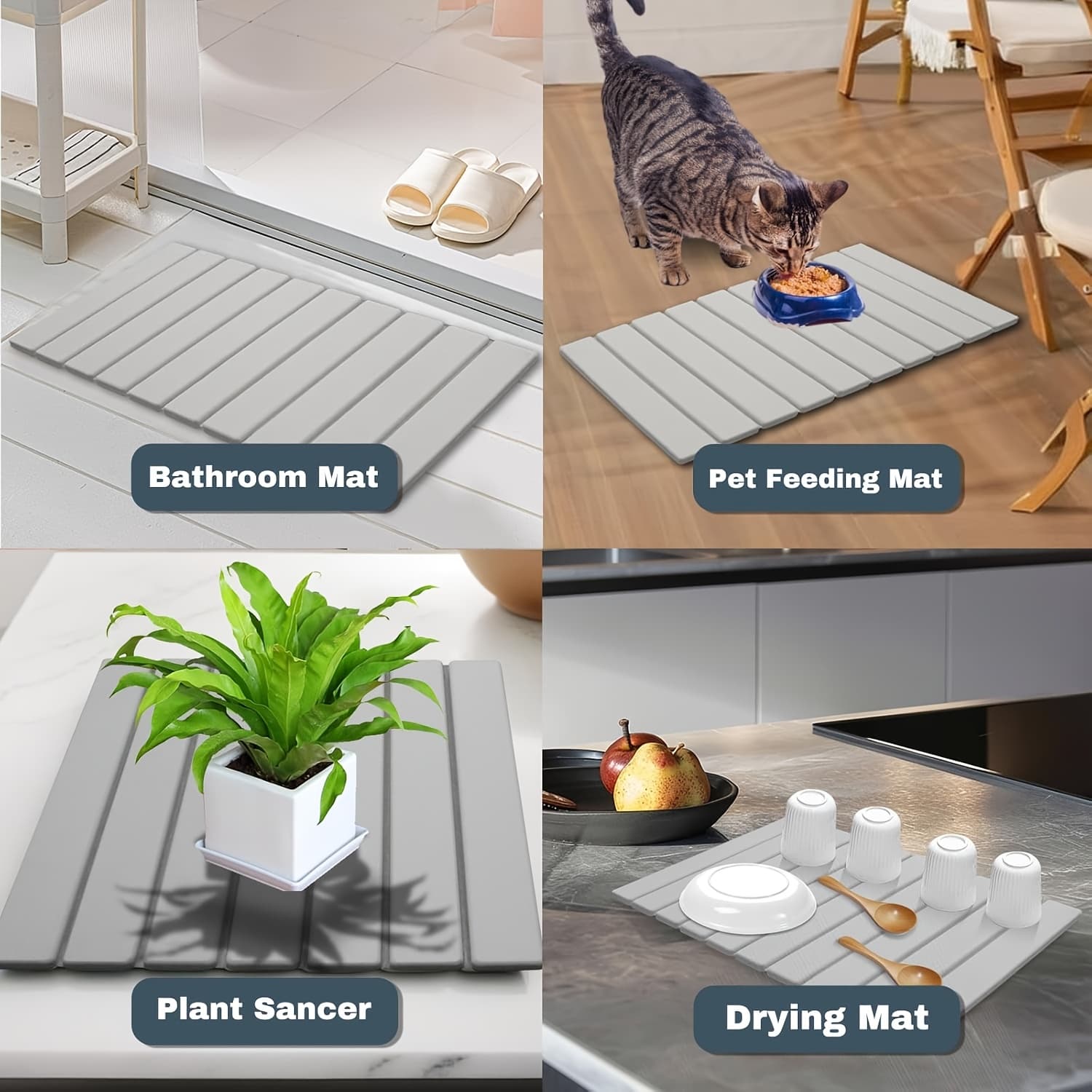 Quick-Drying Stone Countertop Drying Pad — Foldable Diatomite 5