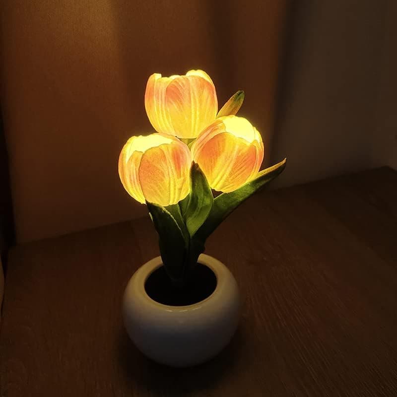 LED Tulip Night Light String for Vases — 3-Head Decorative 4