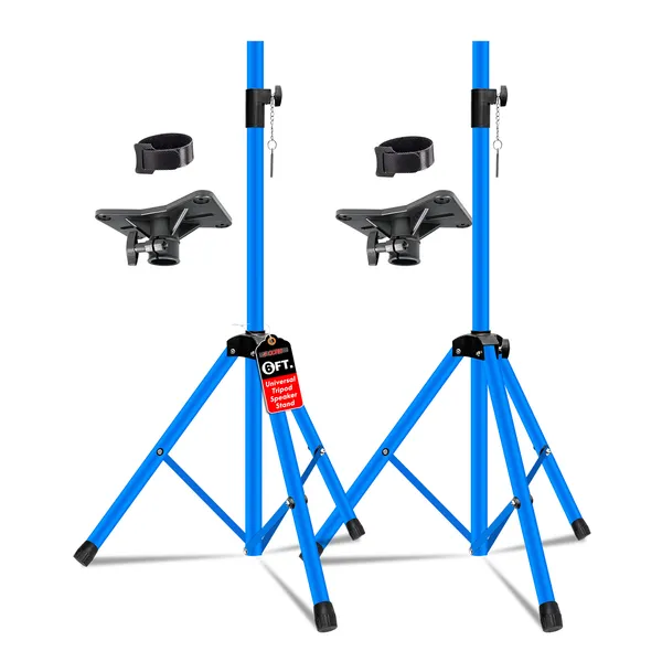 2-Pack Adjustable Speaker Stand Tripods — 72" DJ/Studio 3