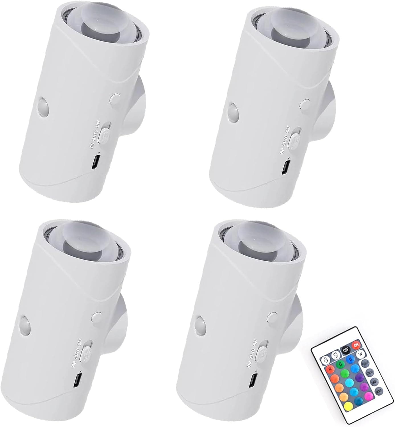 Rechargeable Motion-Sensor LED Night Light (Magnetic, RGB) 3