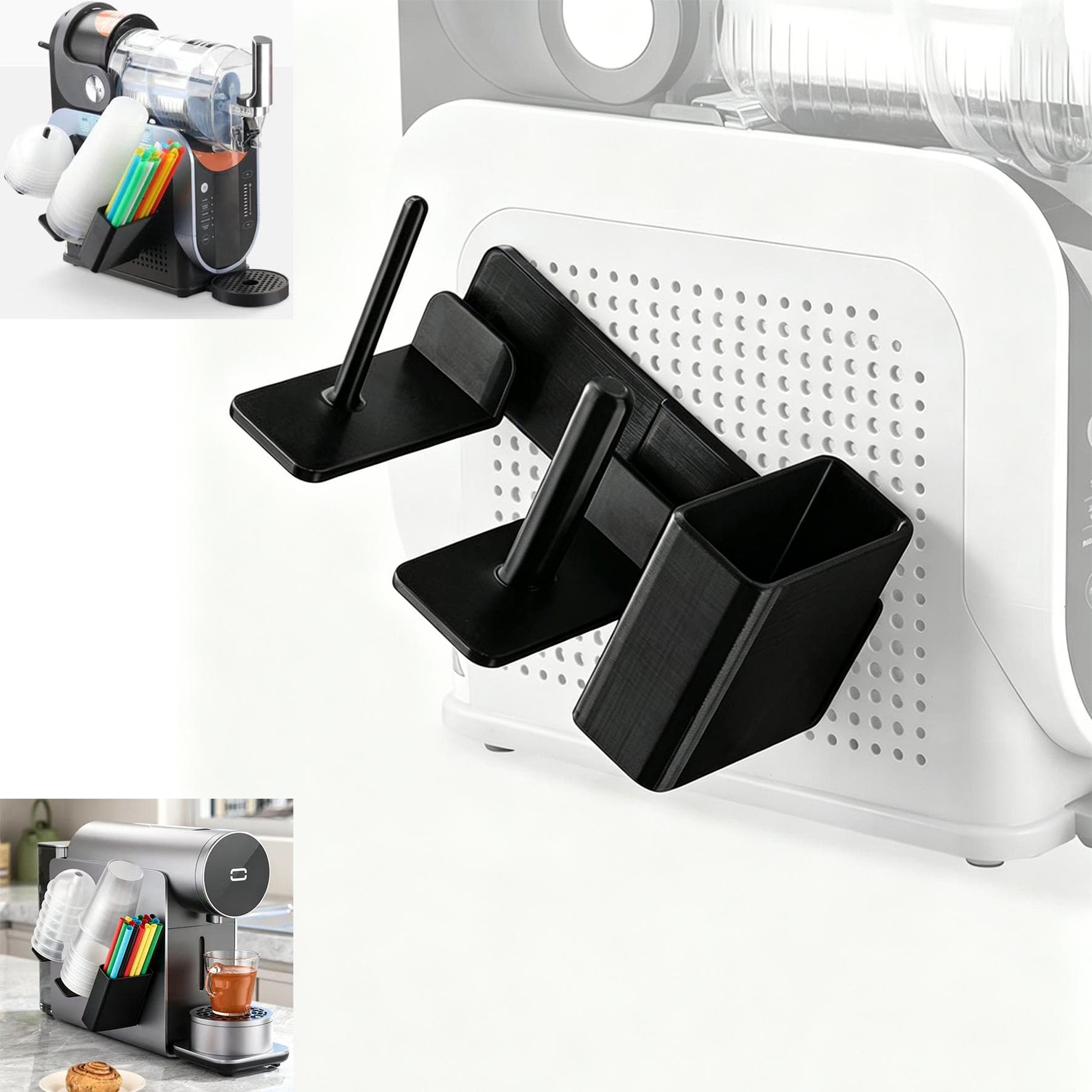 Ninja Slushie Machine Cup Organizer — 3-in-1 Side-Mount 3
