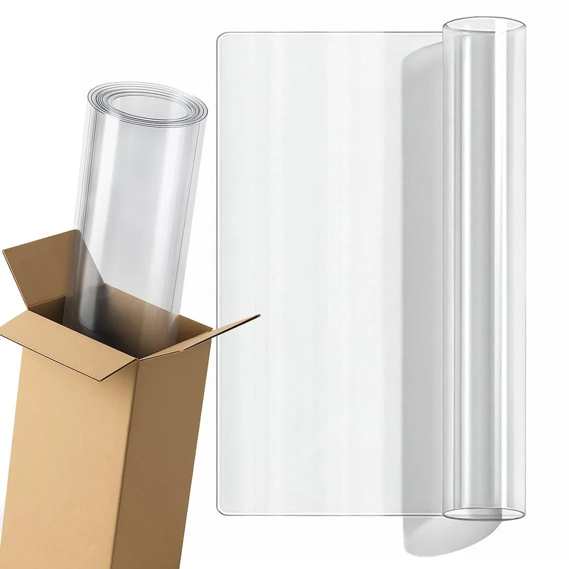Clear PVC Table Cover Transparent Desk Protector Mat Waterproof Table Cover For Bedroom Dresser Study Table & Office Des