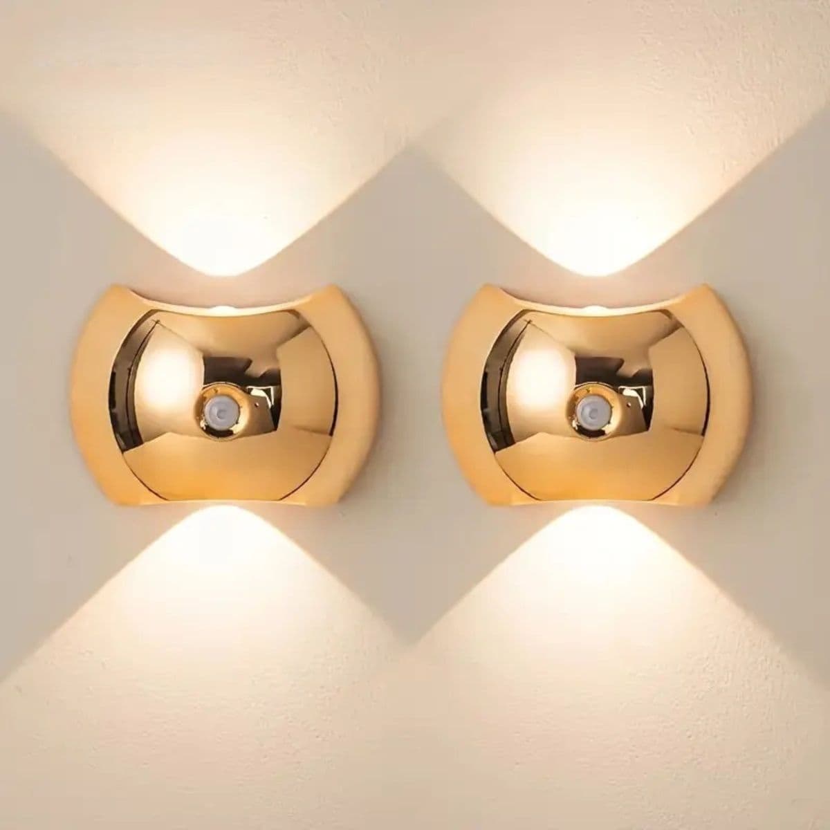4-Pack LED Magnetic Wall Sconce — Motion Sensor, 3 Colors