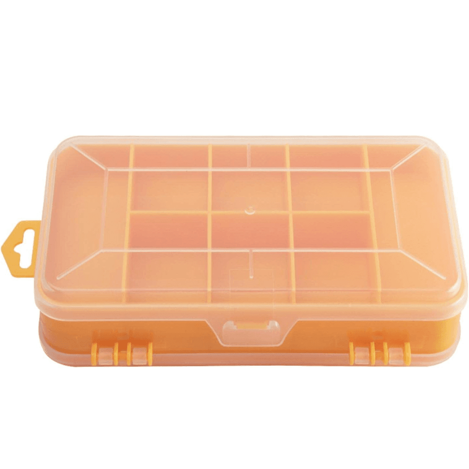Double-Sided 13-Grid Screw Storage Box — Hardware Organizer