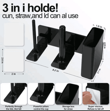Ninja Slushie Machine Cup Organizer — 3-in-1 Side-Mount